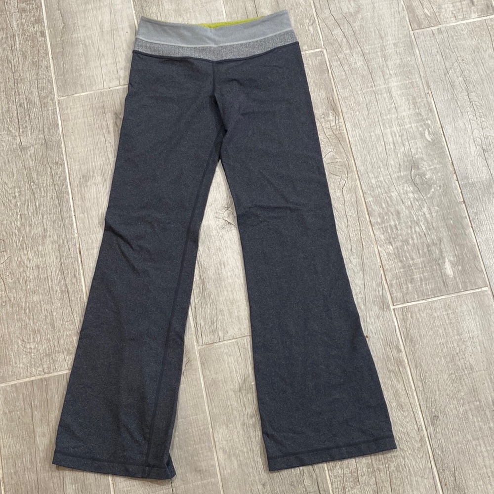 Lululemon pants, grey, size is worn off on the tag but they are between a 6-8